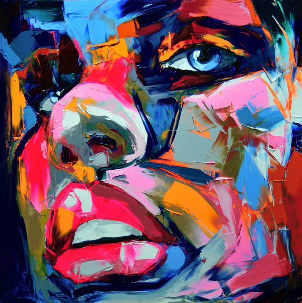 Francoise Nielly Portrait Palette Painting Expression Face089